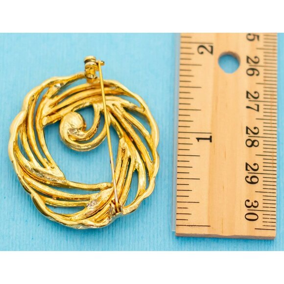 Vintage Elven Spiral Diamond Brooch - N2 - Picture 2 of 2
